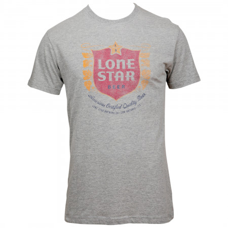 Lone Star Beer Vintage Fade Logo T-Shirt